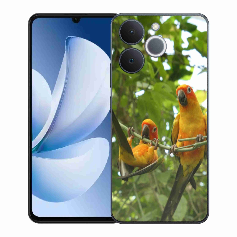 Gelový kryt mmCase na Realme Note 70T - papoušci aratingy