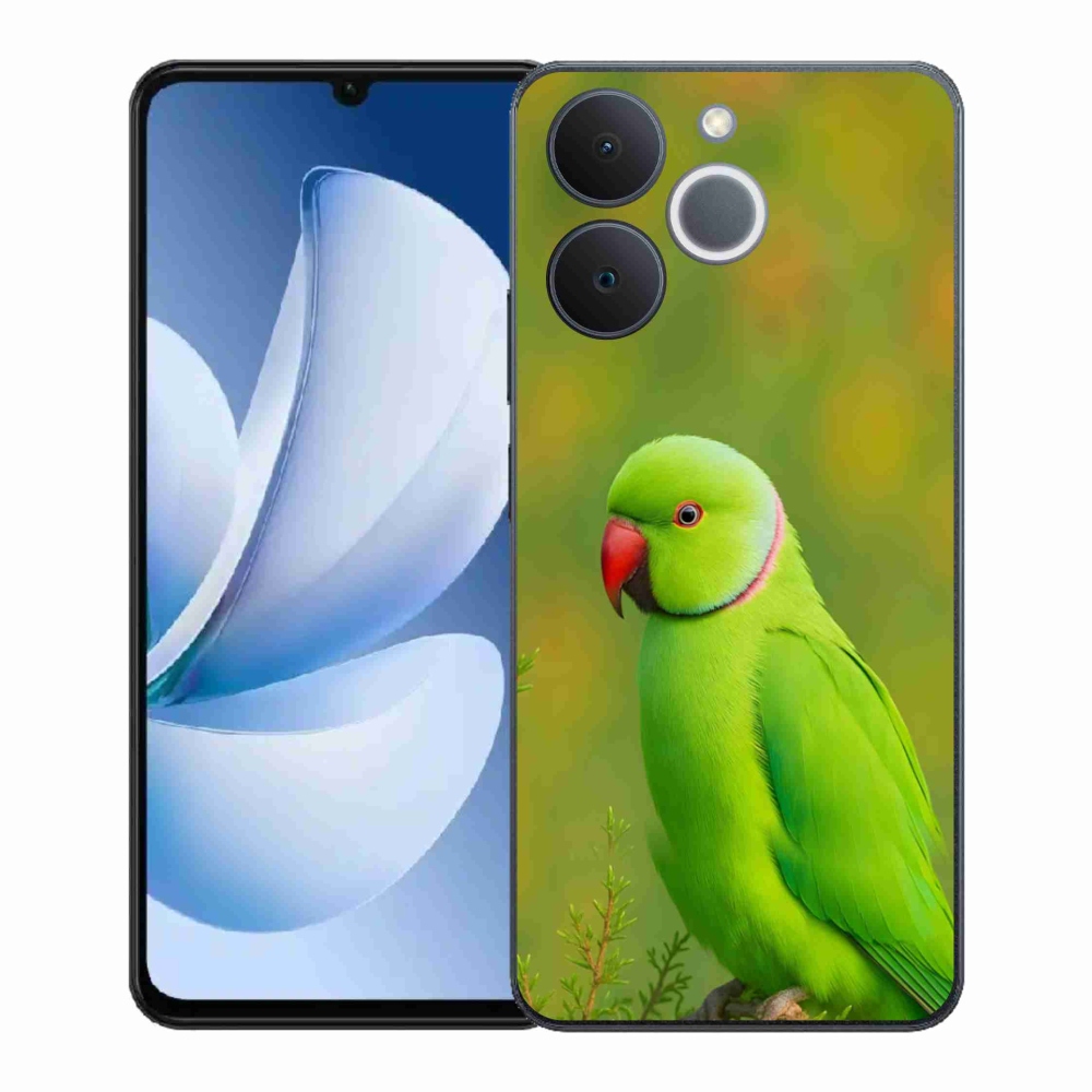 Gelový kryt mmCase na Realme Note 70T - papoušek alexandr 2