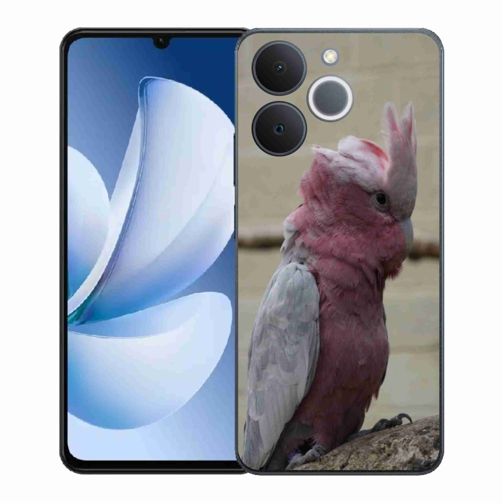 Gelový kryt mmCase na Realme Note 70T - papoušek kakadu růžový
