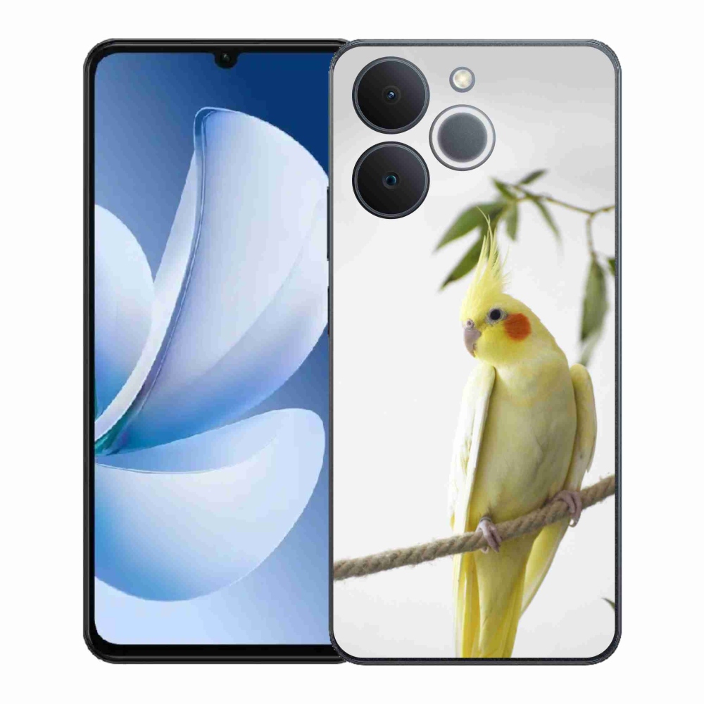 Gelový kryt mmCase na Realme Note 70T - papoušek korela chocholatá
