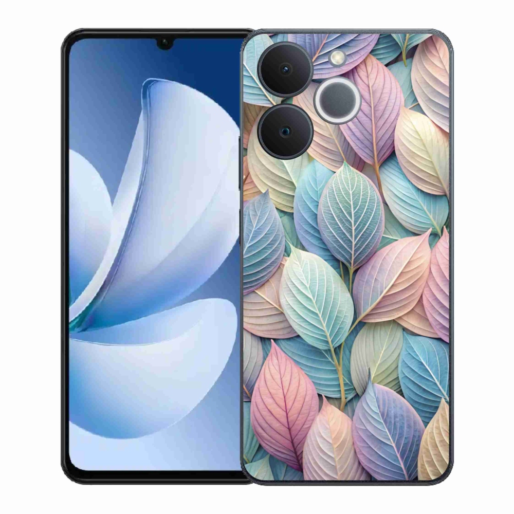 Gelový kryt mmCase na Realme Note 70T - pastelové listy