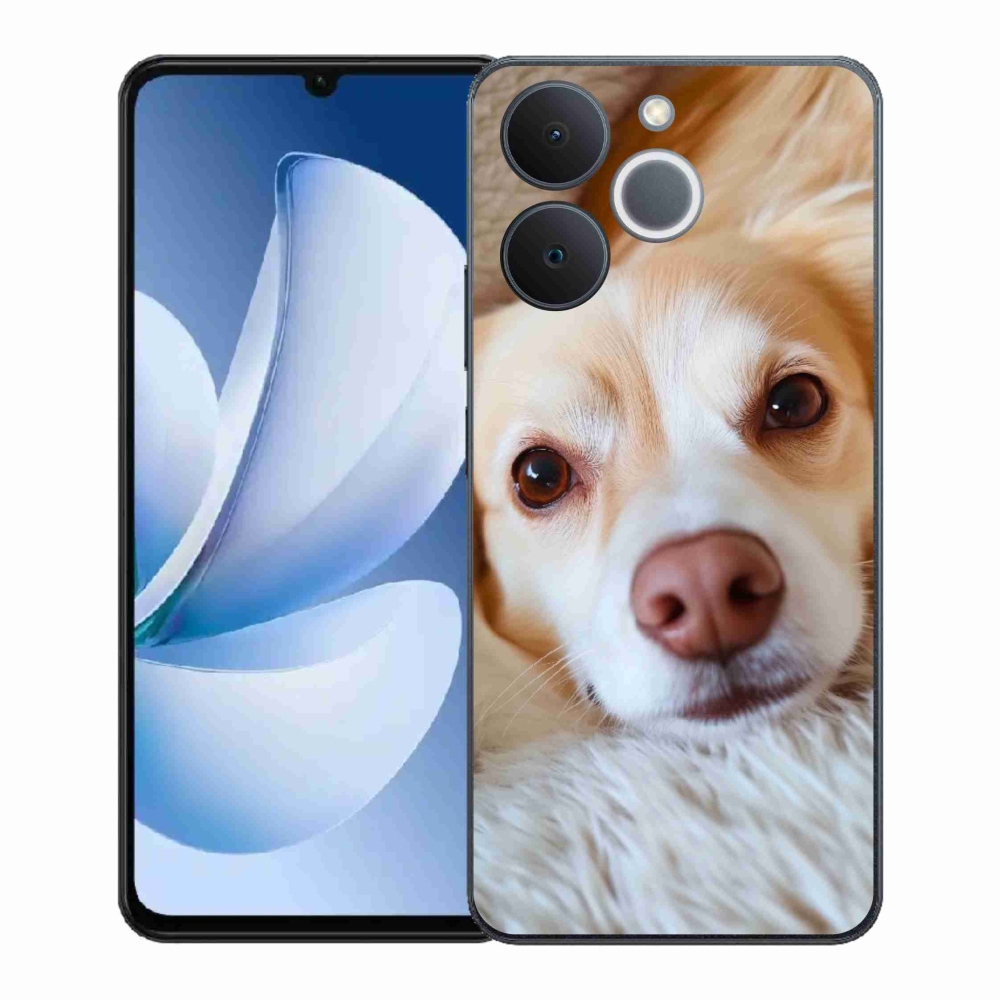 Gelový kryt mmCase na Realme Note 70T - Roztomilá čivava