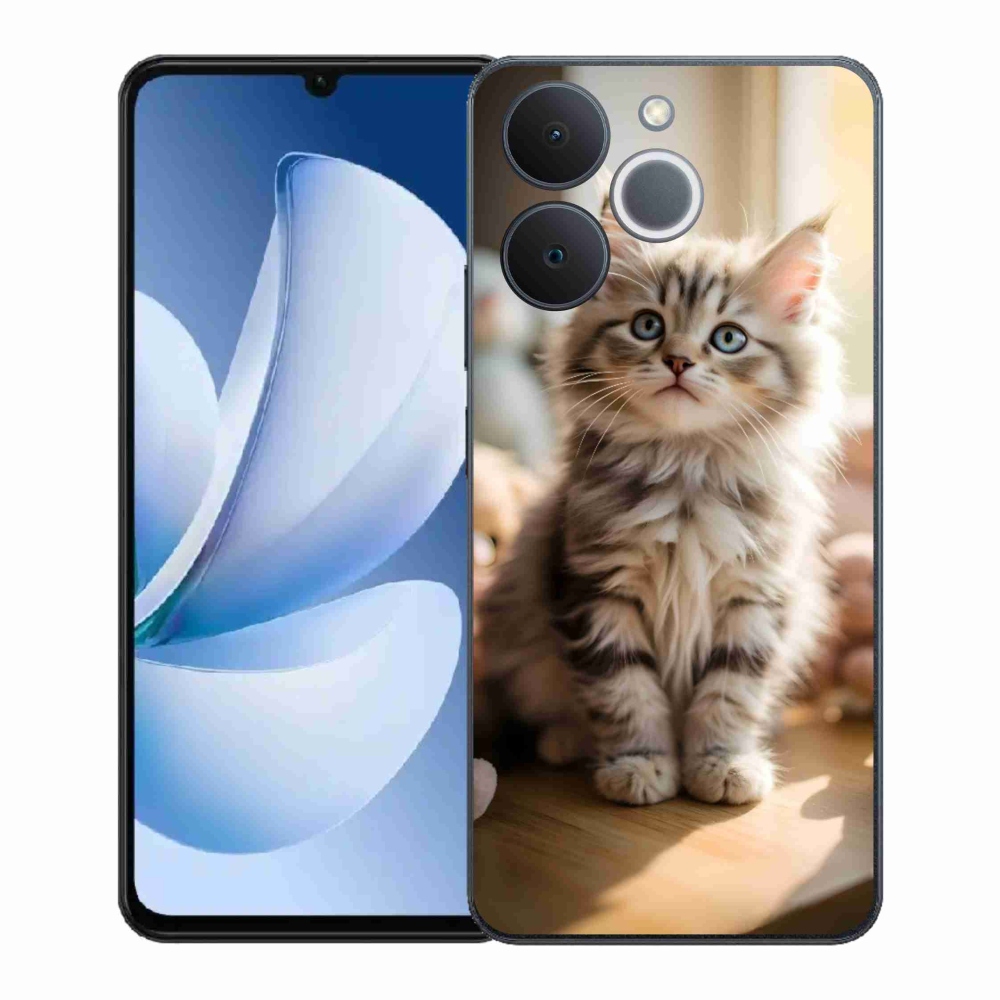 Gelový kryt mmCase na Realme Note 70T - roztomilé kotě 10