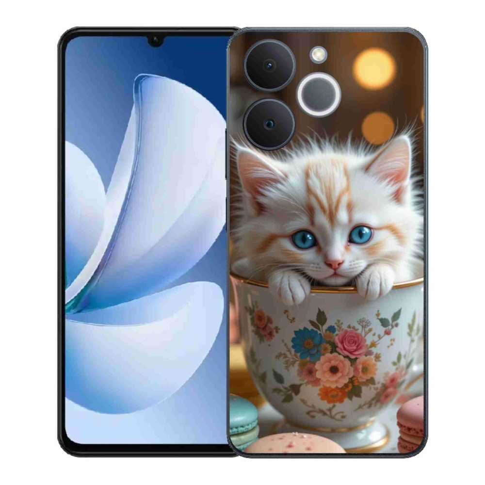 Gelový kryt mmCase na Realme Note 70T - roztomilé kotě 6