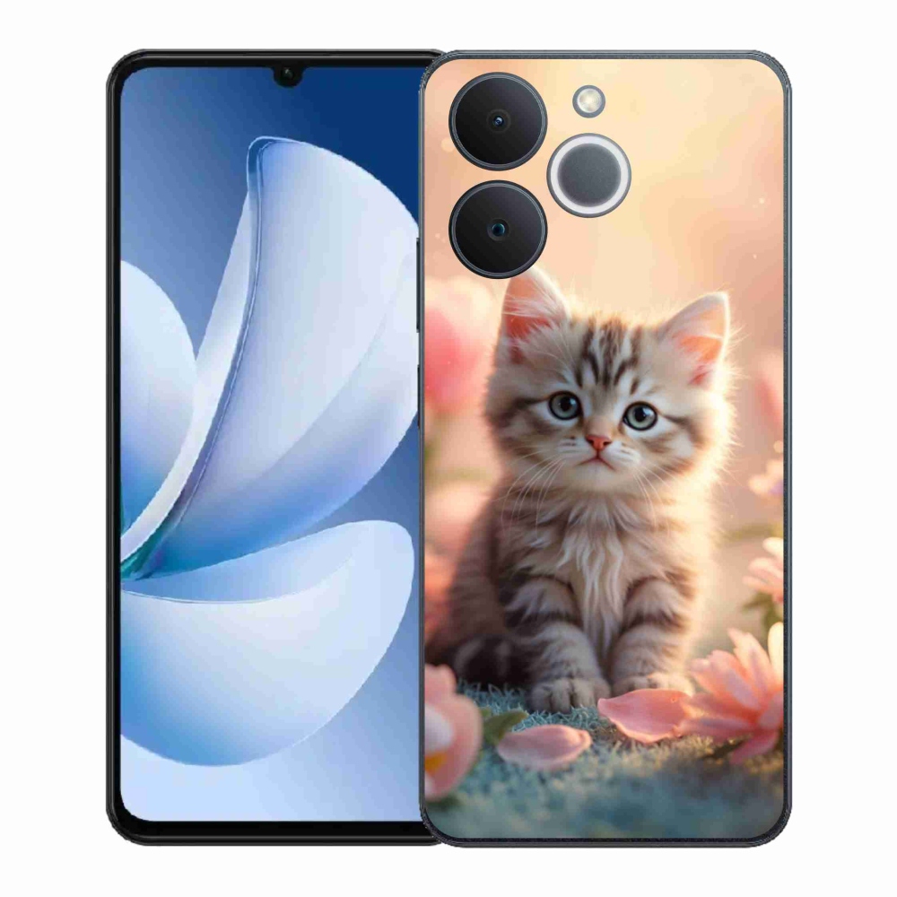 Gelový kryt mmCase na Realme Note 70T - roztomilé kotě 8