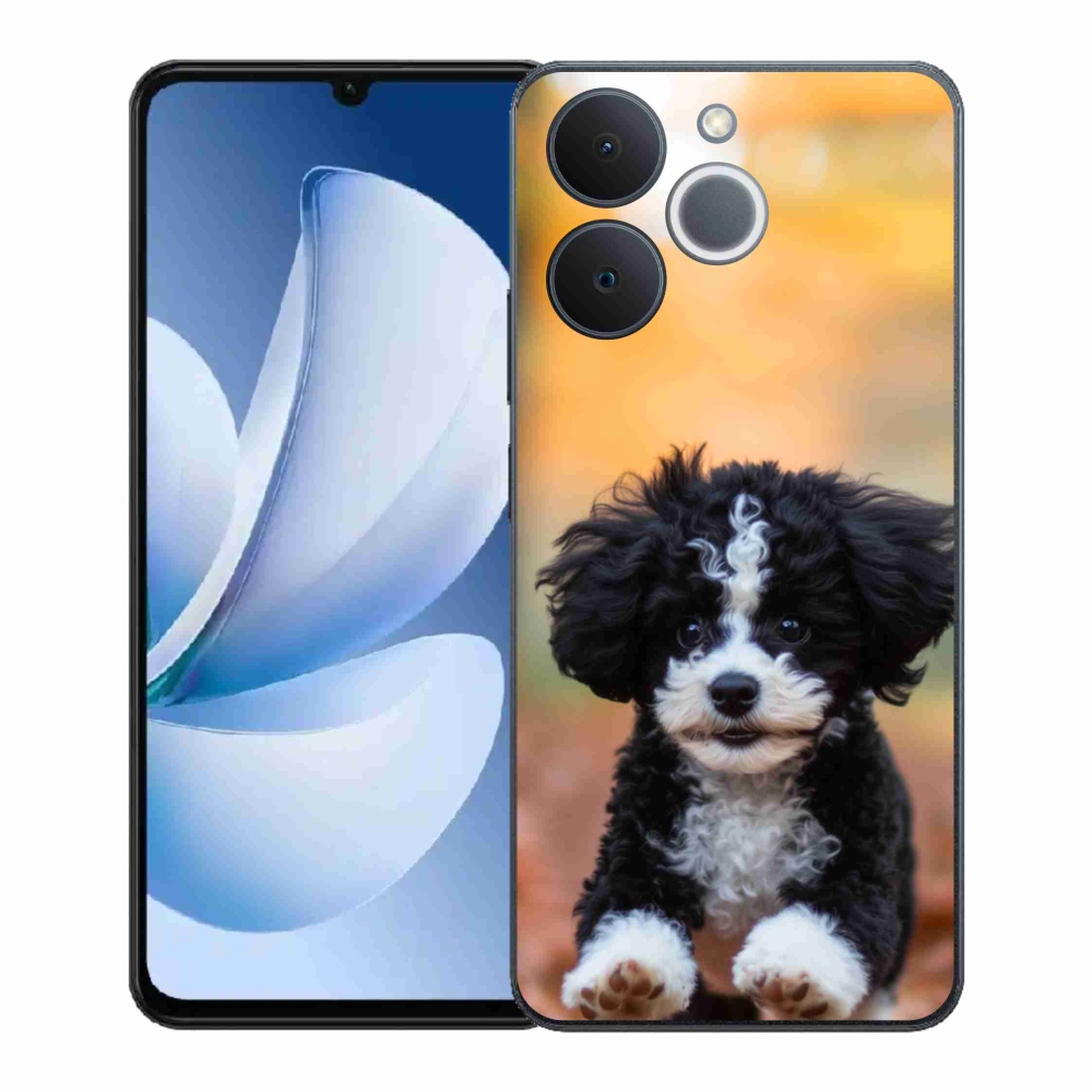 Gelový kryt mmCase na Realme Note 70T - roztomilé štěně 2
