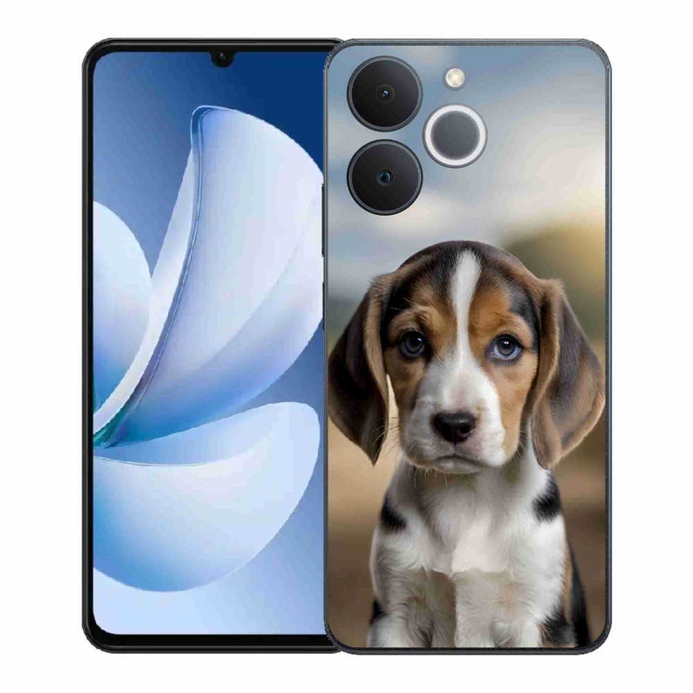 Gelový kryt mmCase na Realme Note 70T - roztomilý bígl