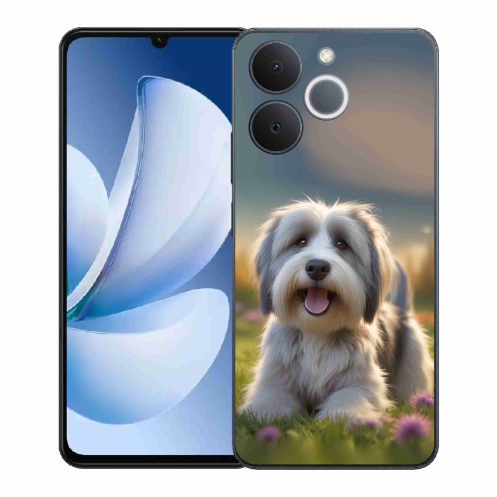 Gelový kryt mmCase na Realme Note 70T - roztomilý havanský psík