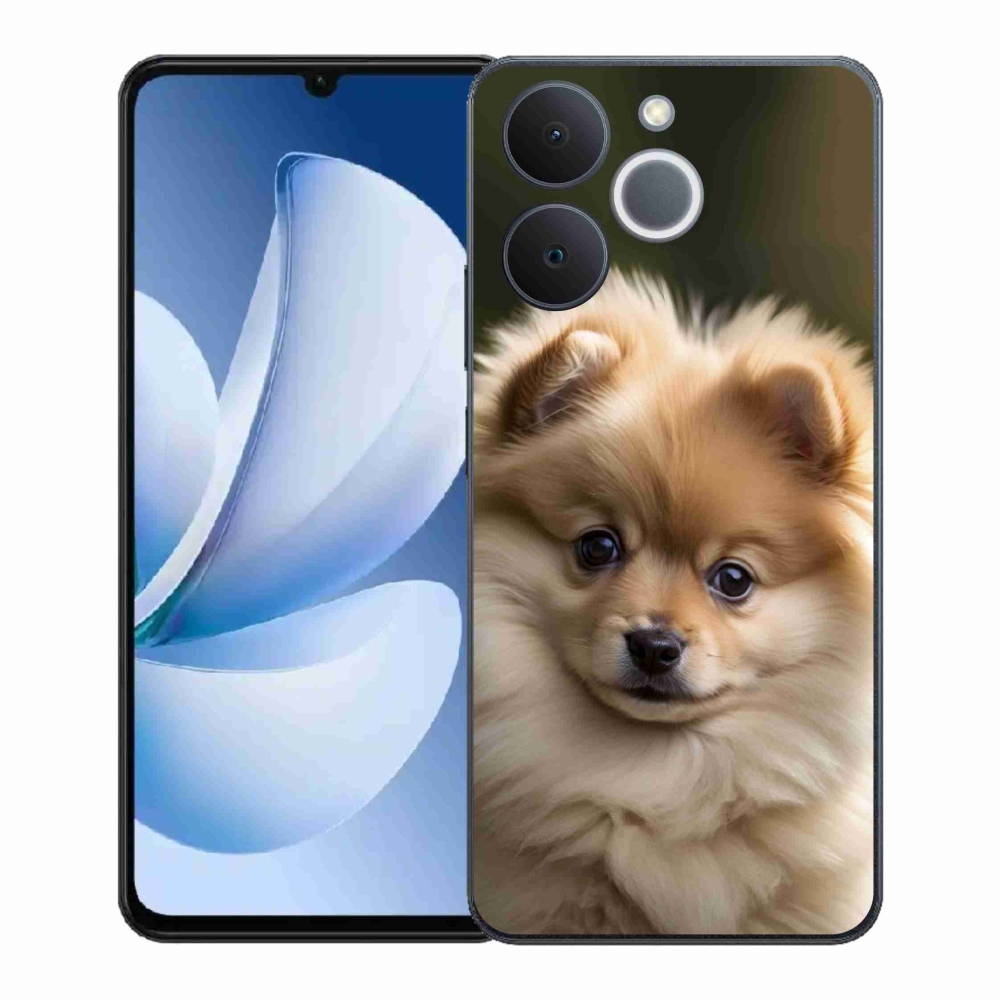 Gelový kryt mmCase na Realme Note 70T - roztomilý pomeranian 2
