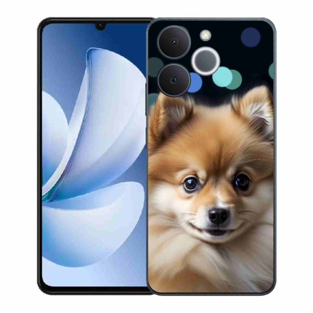 Gelový kryt mmCase na Realme Note 70T - roztomilý pomeranian