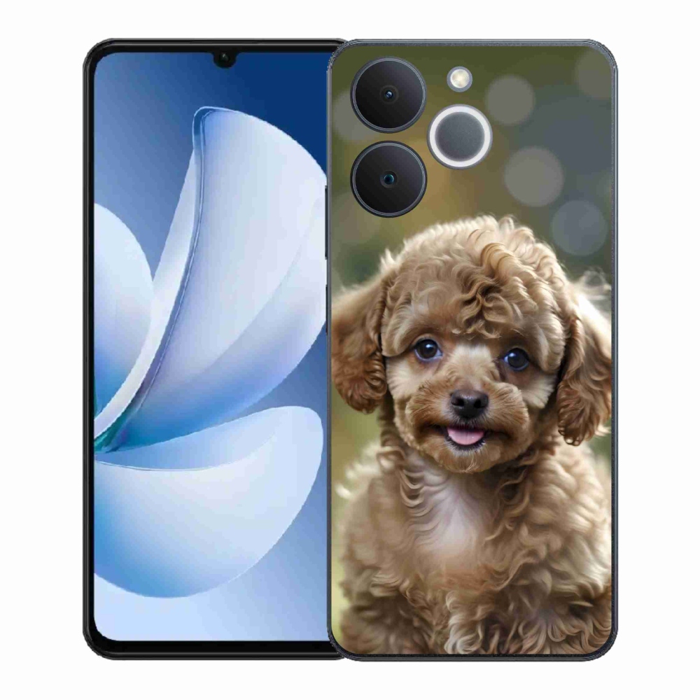 Gelový kryt mmCase na Realme Note 70T - roztomilý pudl