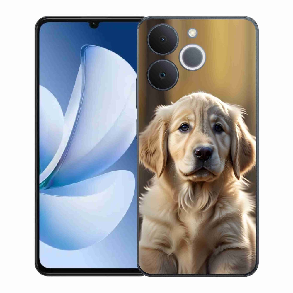 Gelový kryt mmCase na Realme Note 70T - roztomilý zlatý retrívr