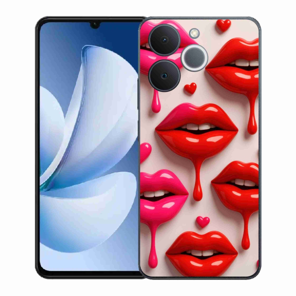 Gelový kryt mmCase na Realme Note 70T - rty 2
