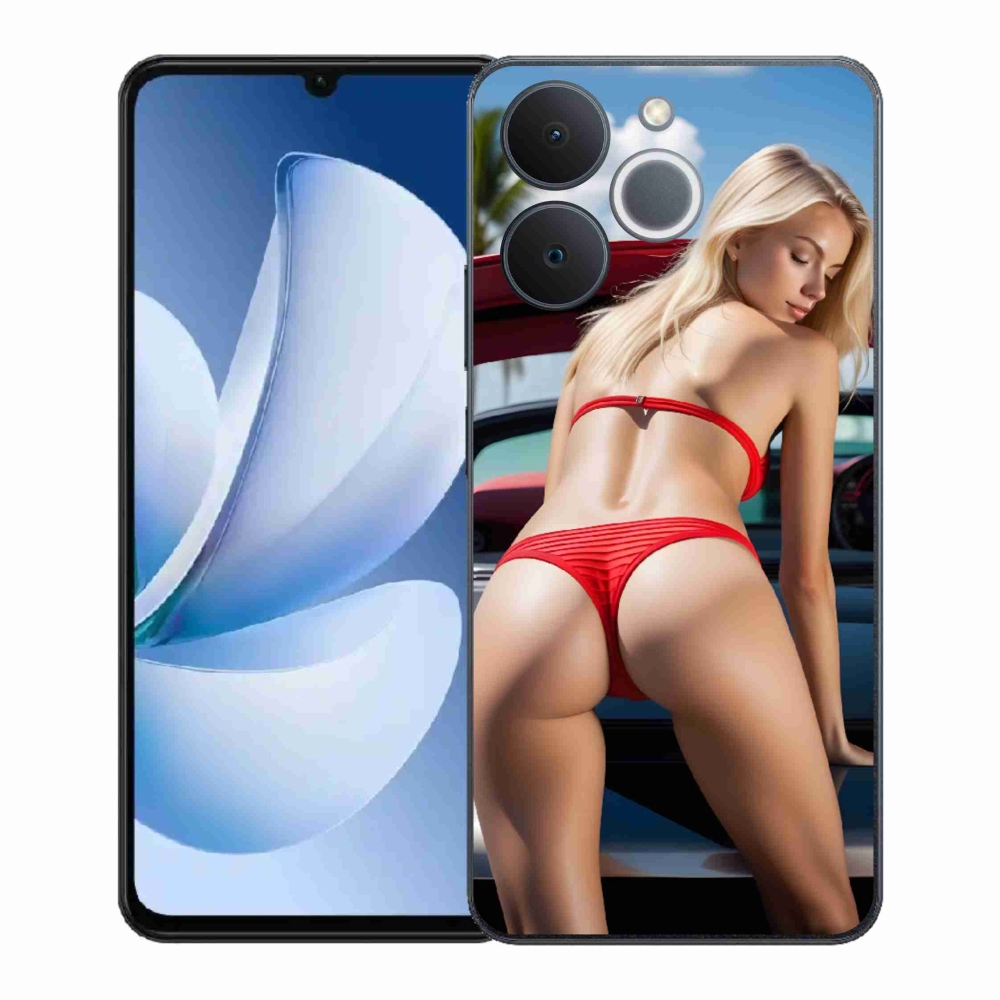 Gelový kryt mmCase na Realme Note 70T - sexy žena 2