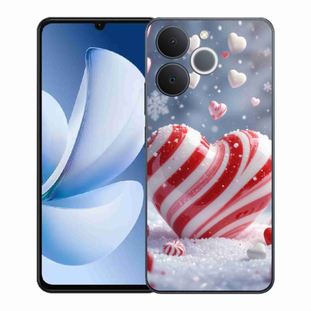 Gelový kryt mmCase na Realme Note 70T - sladké srdce