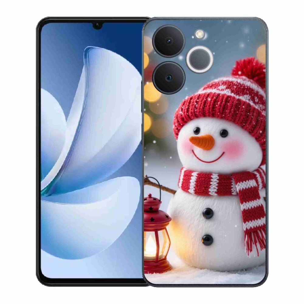 Gelový kryt mmCase na Realme Note 70T - sněhulák 2