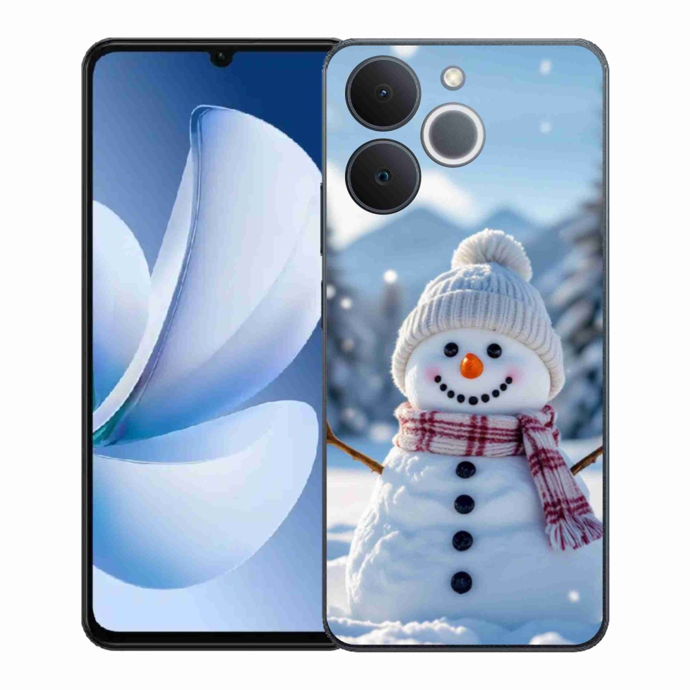 Gelový kryt mmCase na Realme Note 70T - sněhulák 3