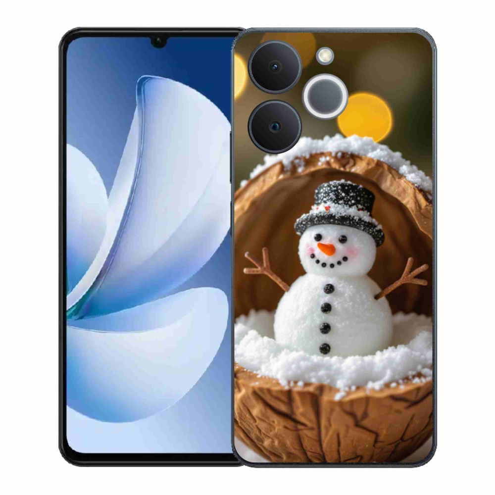 Gelový kryt mmCase na Realme Note 70T - sněhulák 4