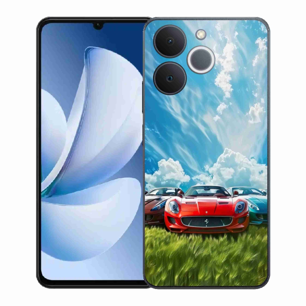 Gelový kryt mmCase na Realme Note 70T - sportovní vozy