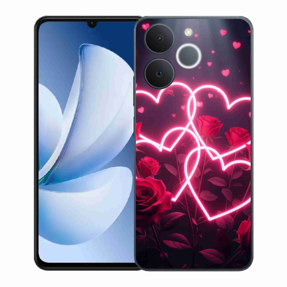 Gelový kryt mmCase na Realme Note 70T - srdce lásky