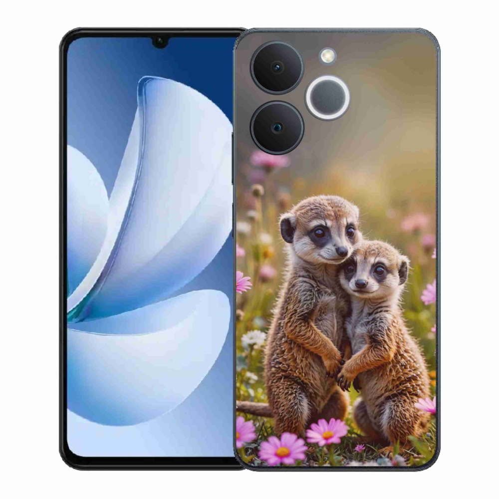 Gelový kryt mmCase na Realme Note 70T - surikatí duo