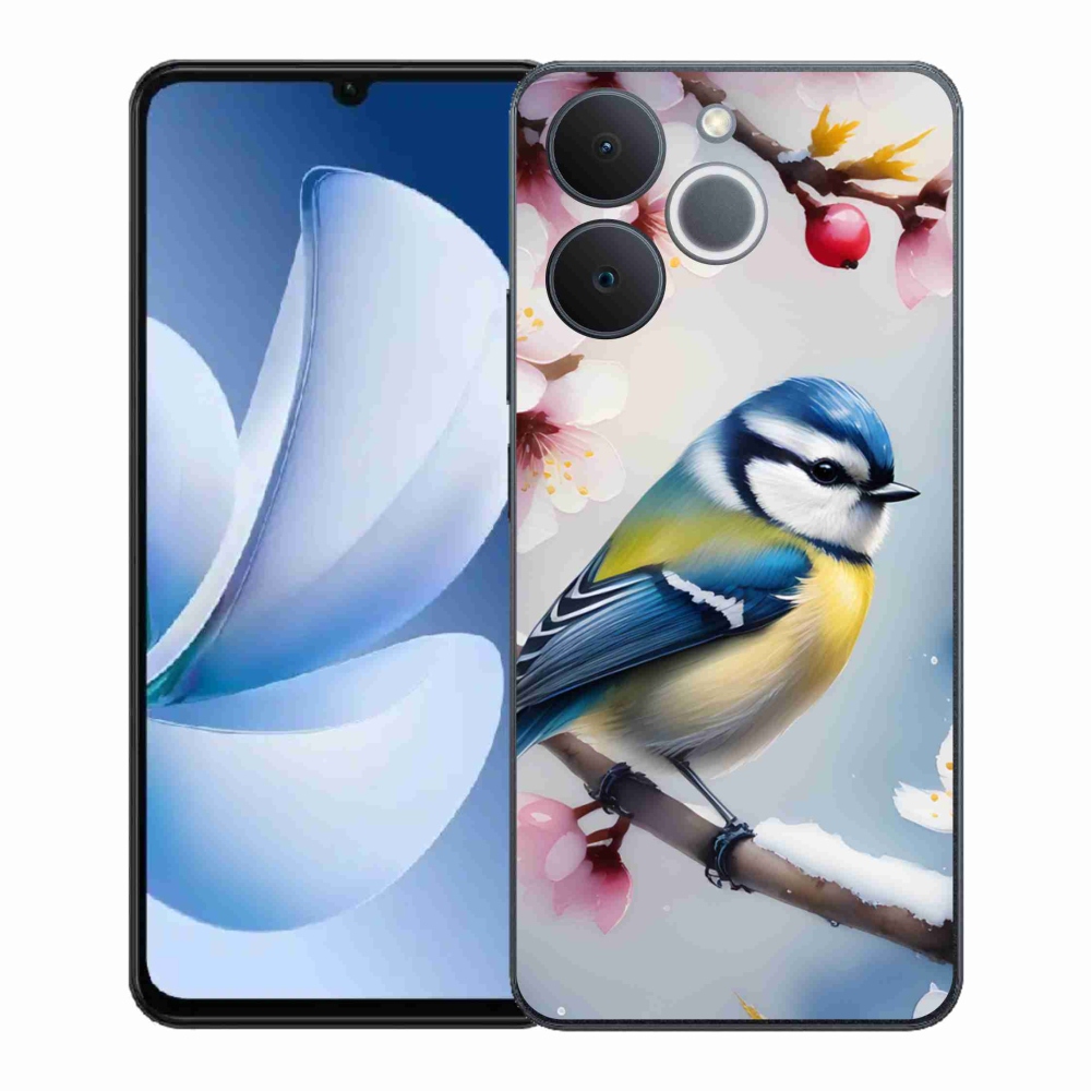 Gelový kryt mmCase na Realme Note 70T - sýkorka
