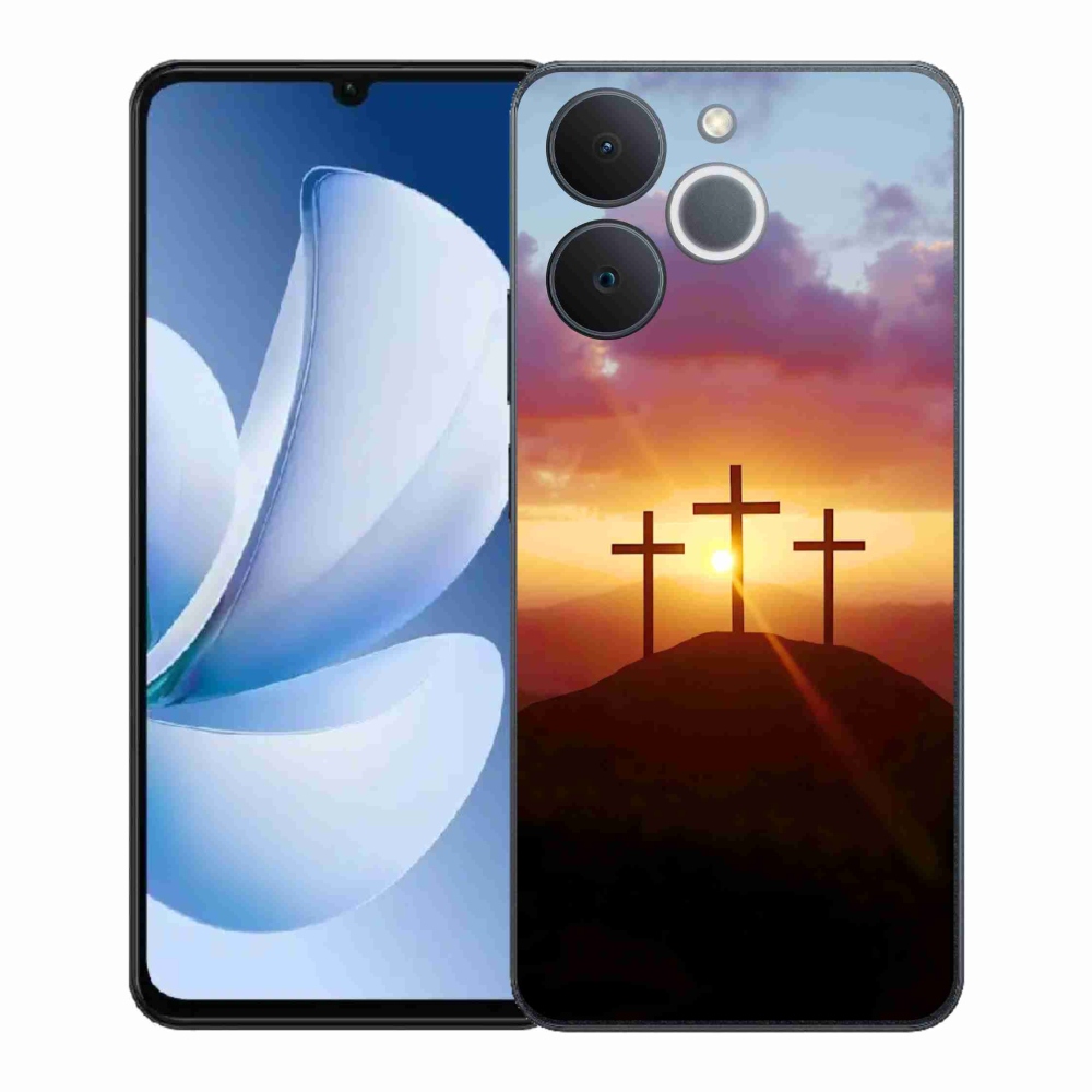 Gelový kryt mmCase na Realme Note 70T - tři kříže