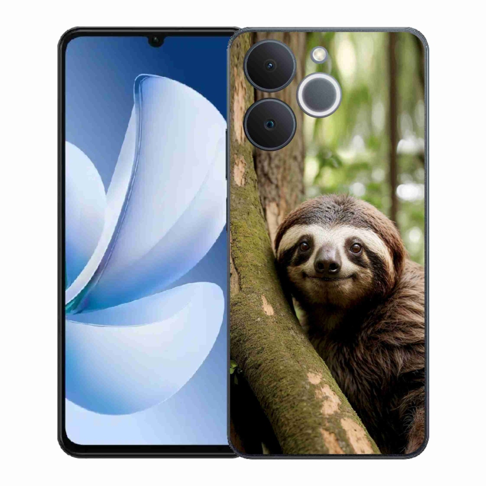 Gelový kryt mmCase na Realme Note 70T - usměvavý lenochod