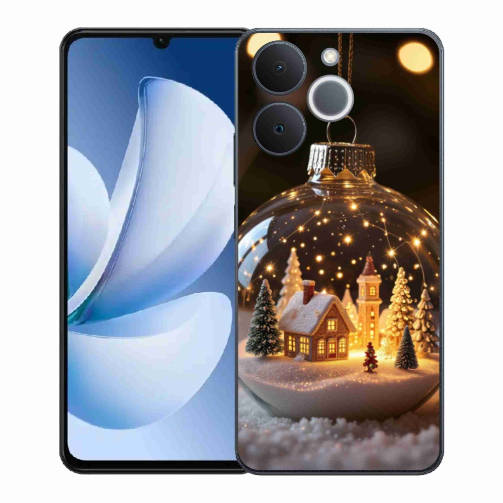 Gelový kryt mmCase na Realme Note 70T - vánoční koule 3