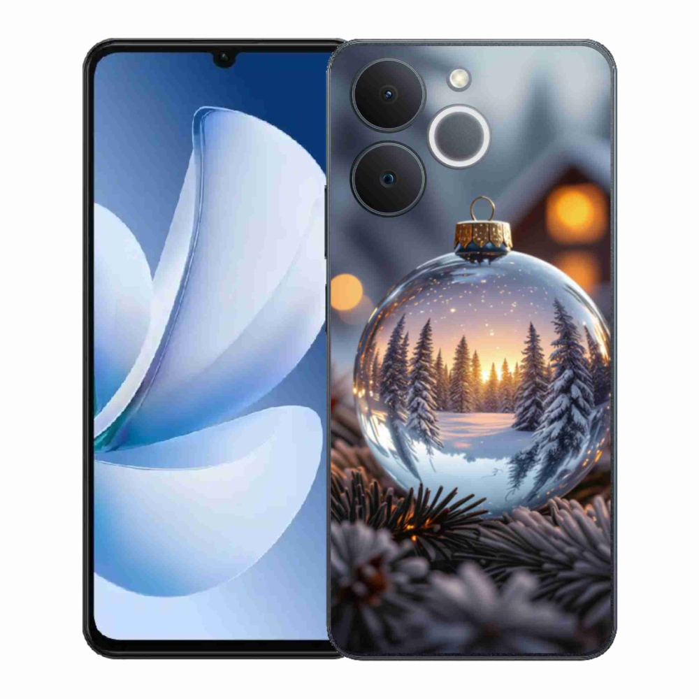 Gelový kryt mmCase na Realme Note 70T - vánoční ozdoba