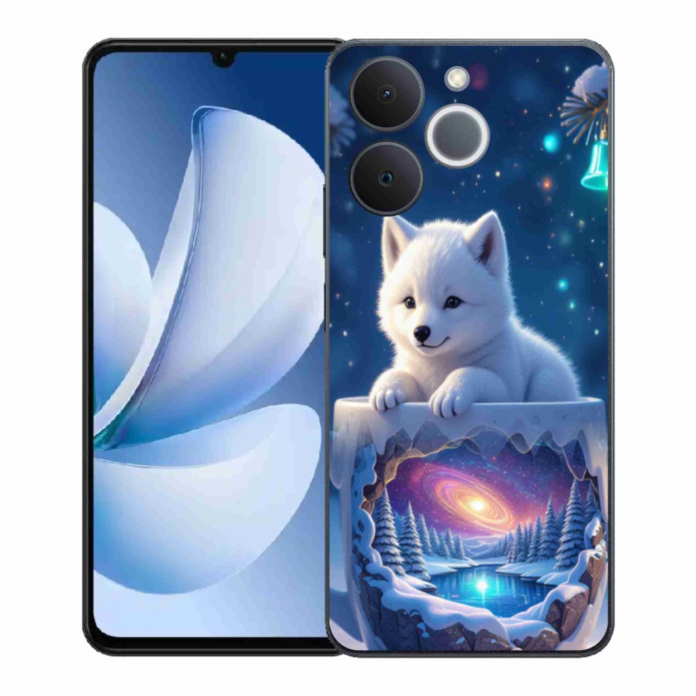 Gelový kryt mmCase na Realme Note 70T - vánoční štěně