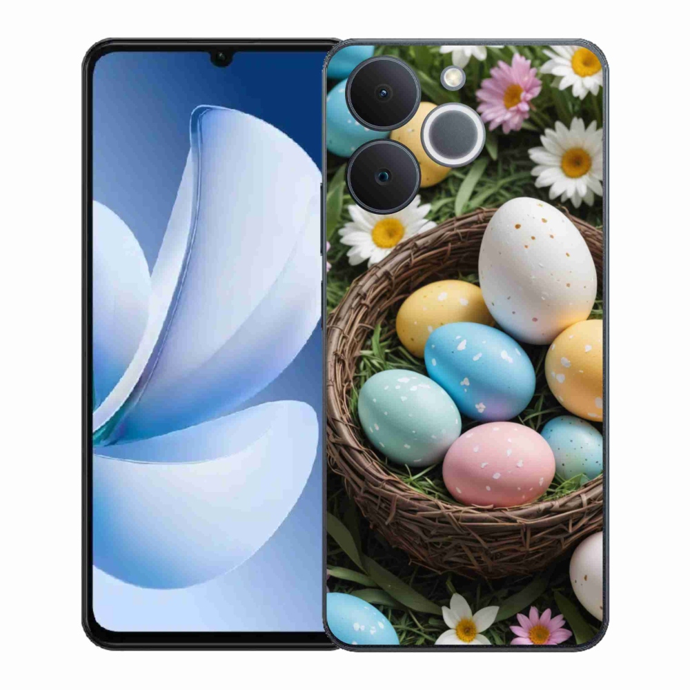 Gelový kryt mmCase na Realme Note 70T - velikonoční vajíčka 2