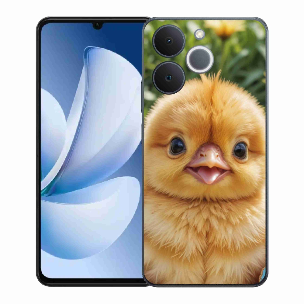 Gelový kryt mmCase na Realme Note 70T - veselé kuřátko