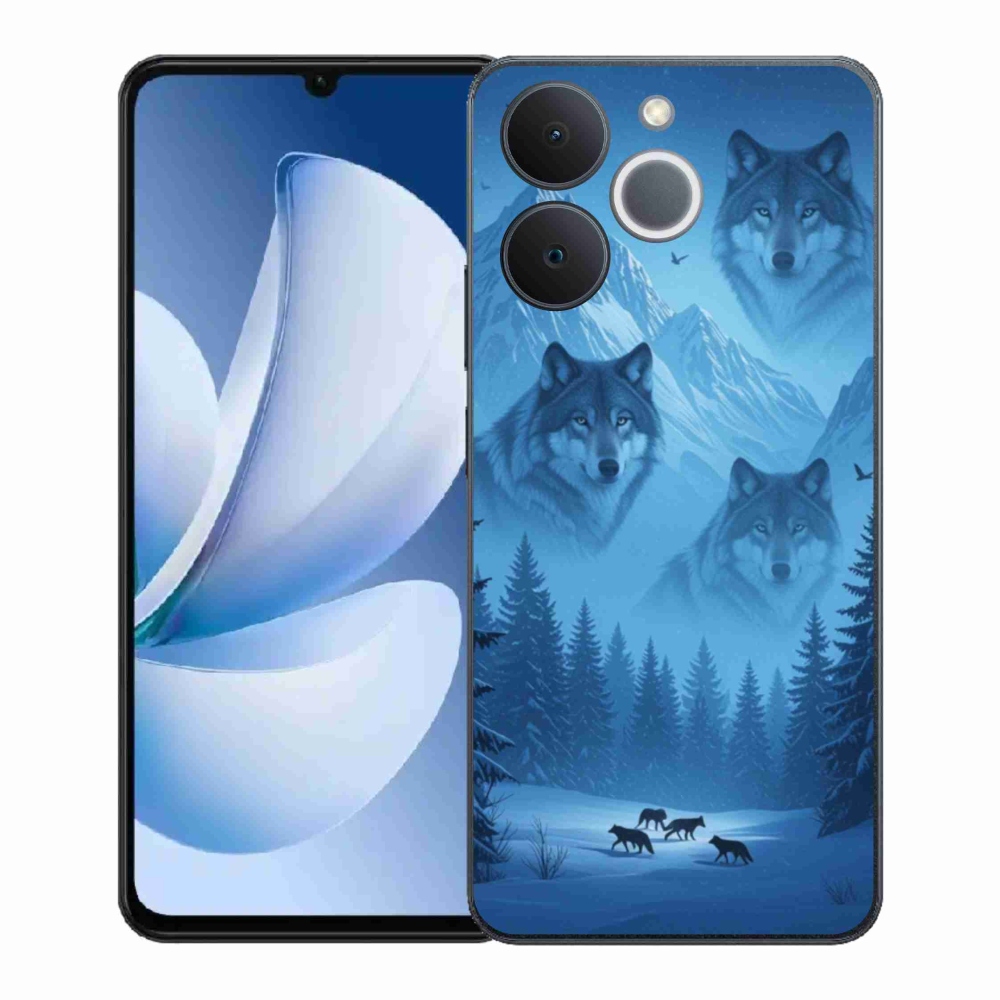 Gelový kryt mmCase na Realme Note 70T - vlčí smečka