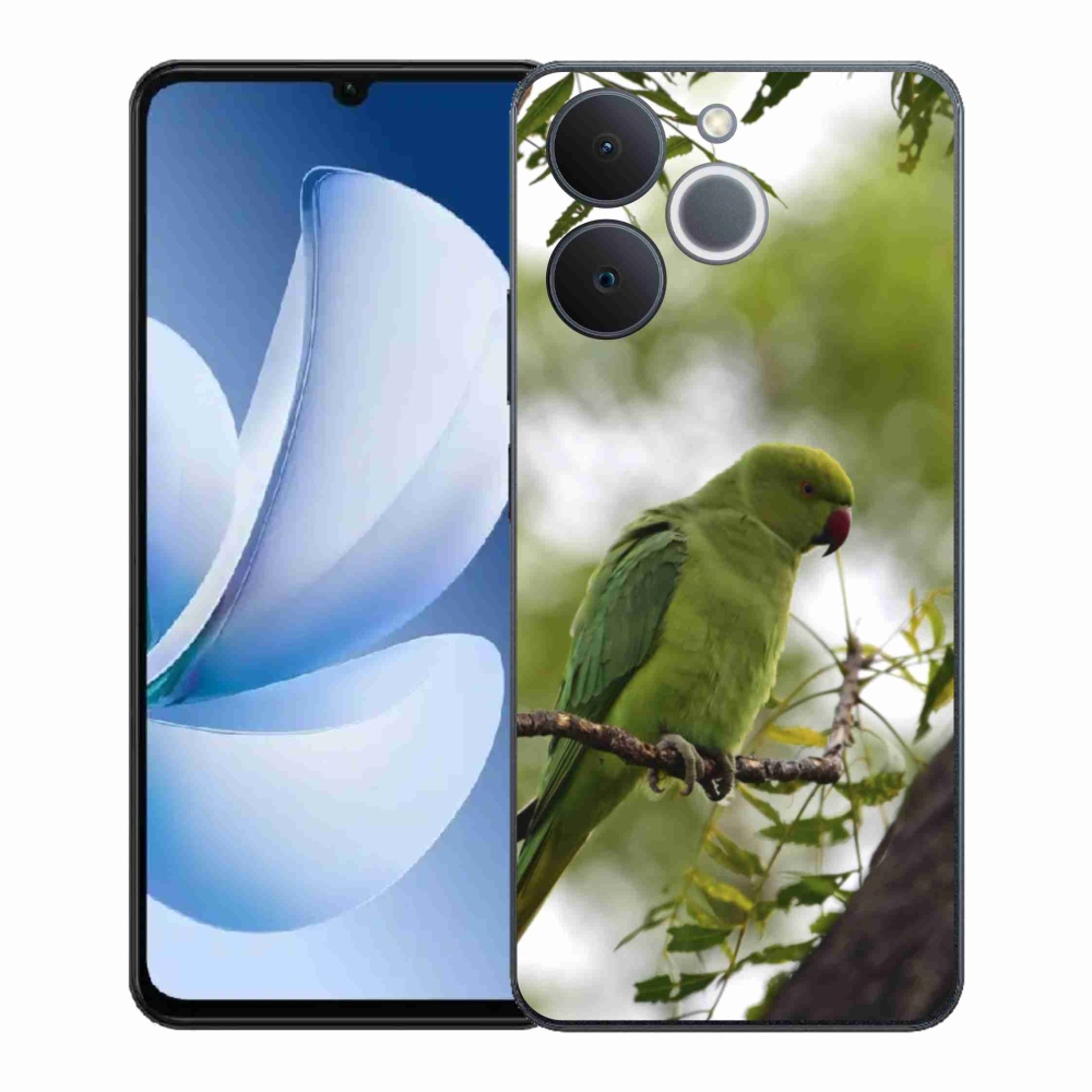 Gelový kryt mmCase na Realme Note 70T - zelený papoušek