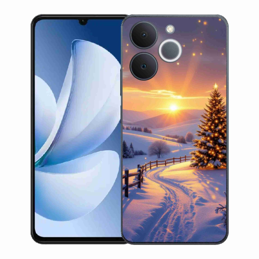 Gelový kryt mmCase na Realme Note 70T - zimní krajina