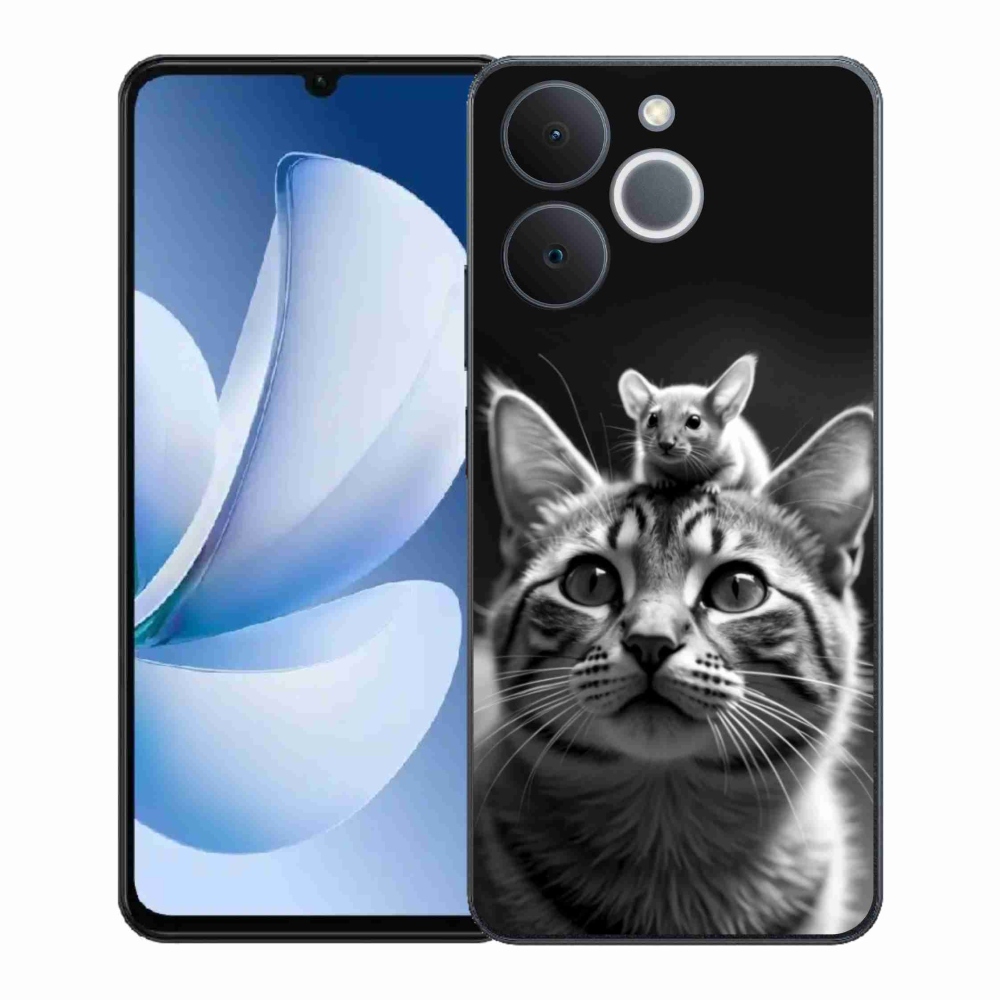 Gelový kryt mmCase na Realme Note 70T - zvířecí přátelství 2