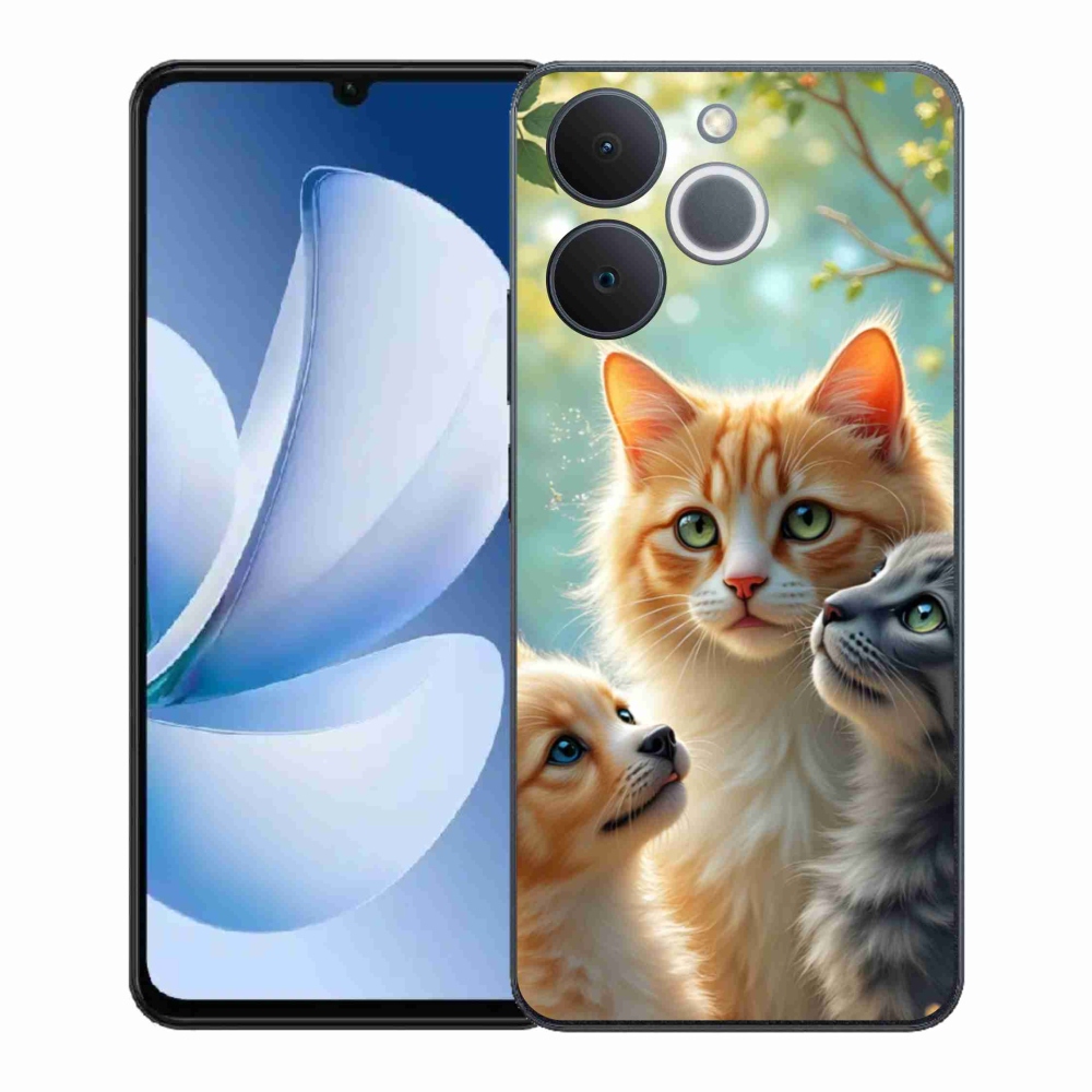 Gelový kryt mmCase na Realme Note 70T - zvířecí přátelství 2