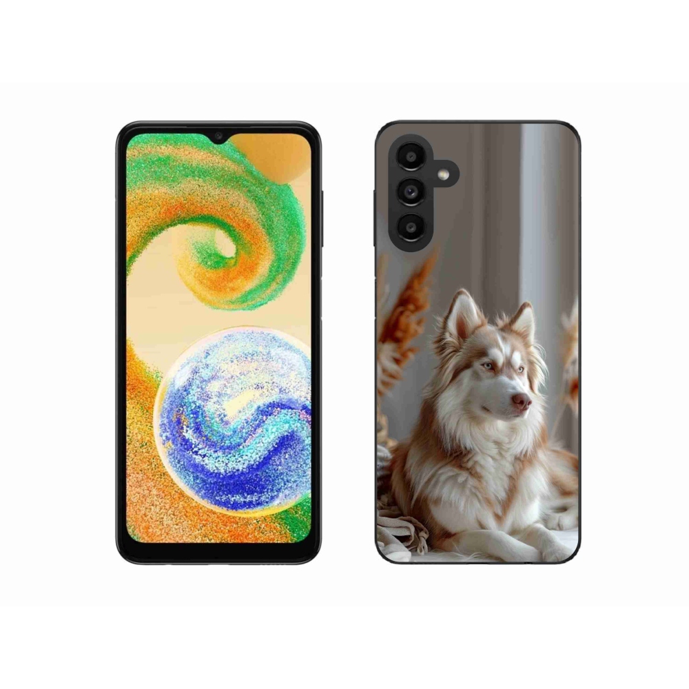 Gelový kryt mmCase na Samsung Galaxy A04s (164,7x76,7x9,1 mm) - klidný sibiřský husky