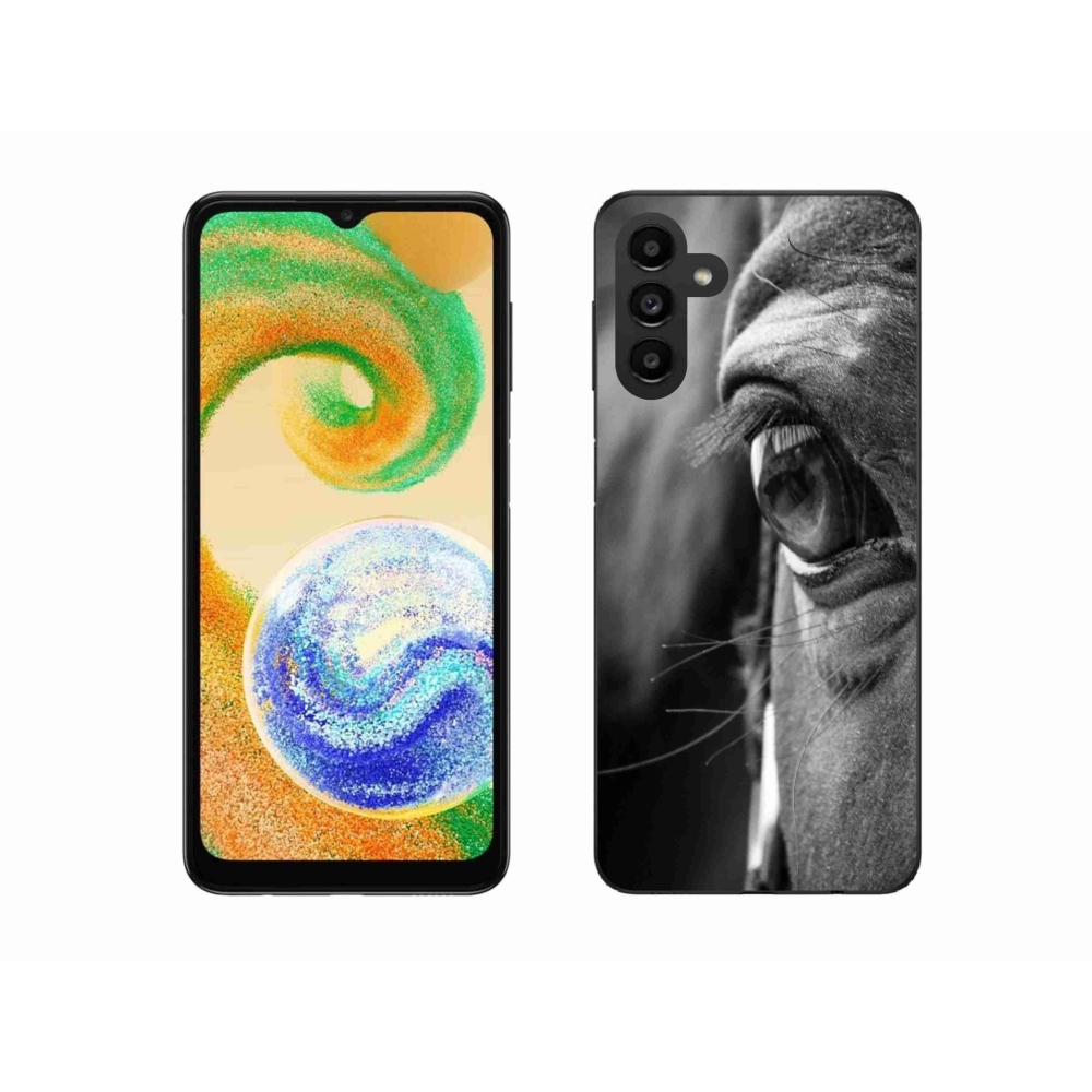 Gelový kryt mmCase na Samsung Galaxy A04s (164,7x76,7x9,1 mm) - koňský pohled