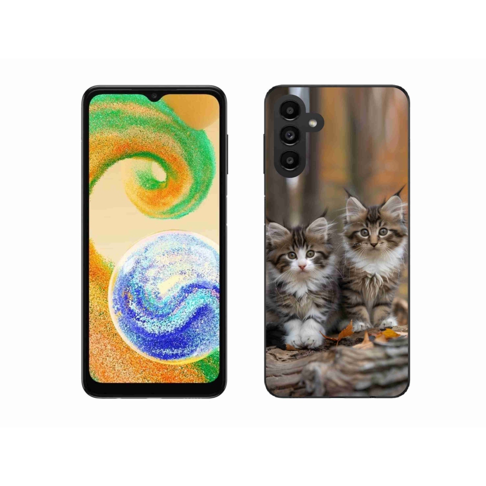 Gelový kryt mmCase na Samsung Galaxy A04s (164,7x76,7x9,1 mm) - kočičí duo 3
