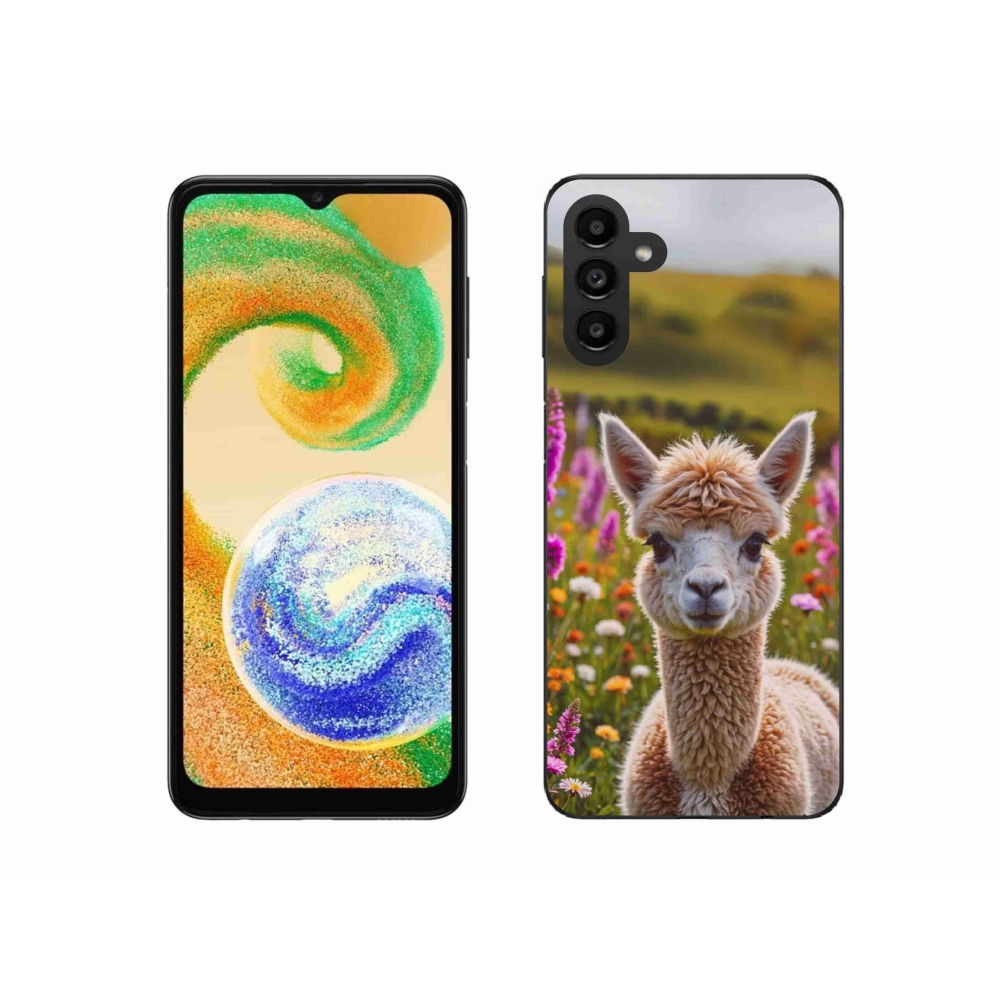 Gelový kryt mmCase na Samsung Galaxy A04s (164,7x76,7x9,1 mm) - lama na louce