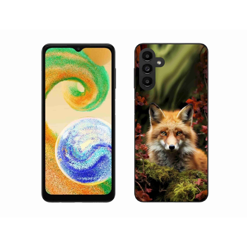 Gelový kryt mmCase na Samsung Galaxy A04s (164,7x76,7x9,1 mm) - liška v lese