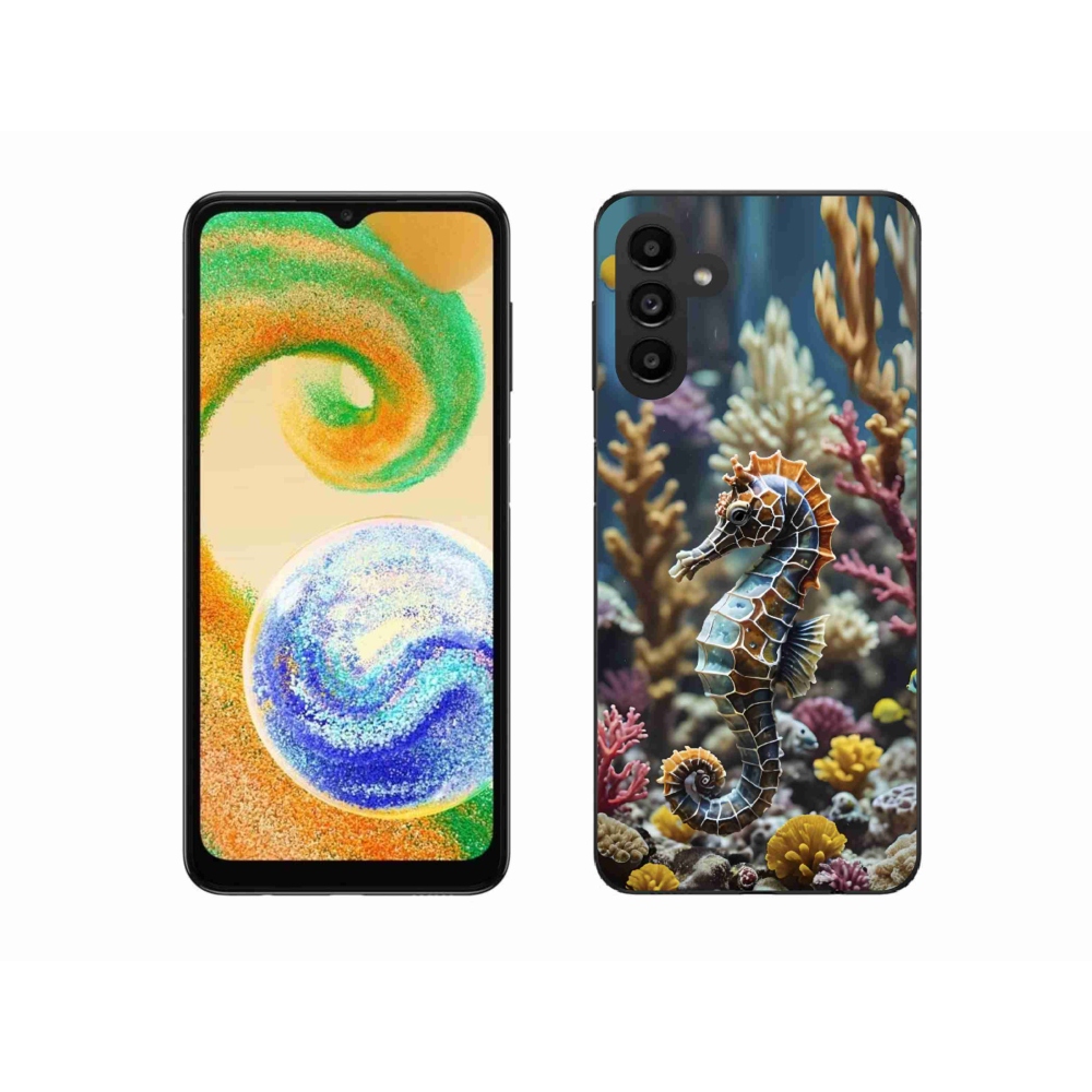 Gelový kryt mmCase na Samsung Galaxy A04s (164,7x76,7x9,1 mm) - mořský koník 2