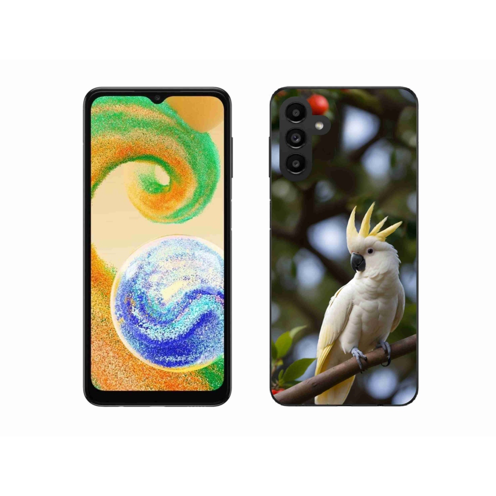 Gelový kryt mmCase na Samsung Galaxy A04s (164,7x76,7x9,1 mm) - papoušek kakadu 3