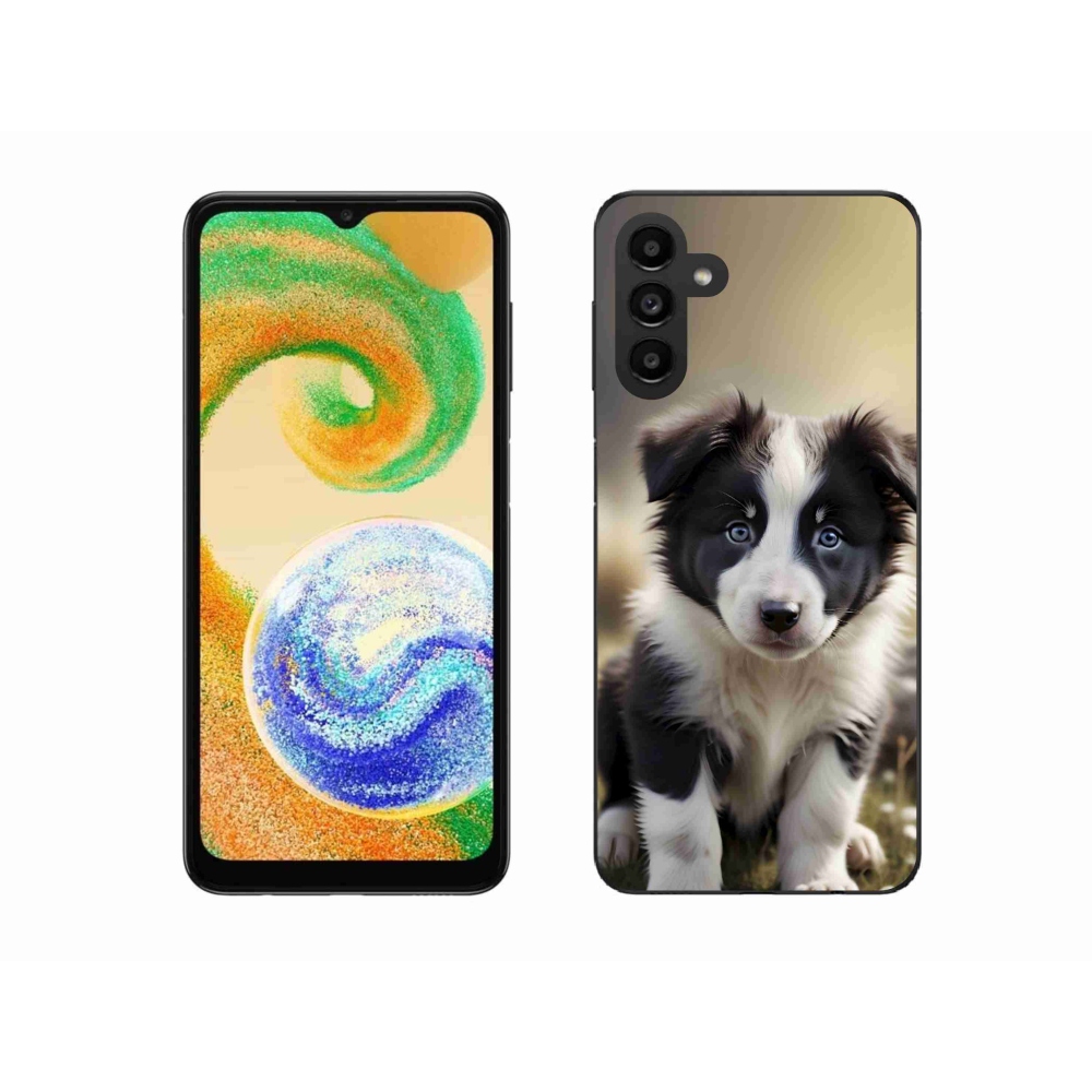 Gelový kryt mmCase na Samsung Galaxy A04s (164,7x76,7x9,1 mm) - roztomilá border kolie
