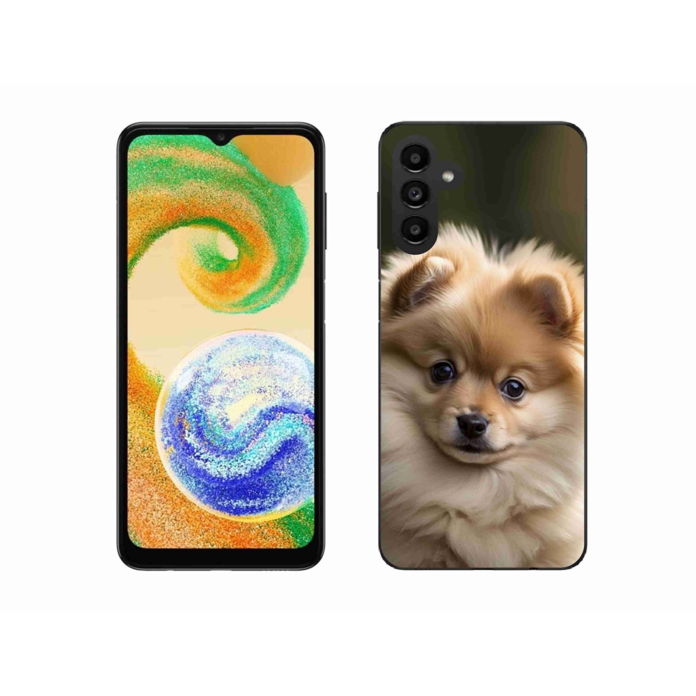 Gelový kryt mmCase na Samsung Galaxy A04s (164,7x76,7x9,1 mm) - roztomilý pomeranian 2