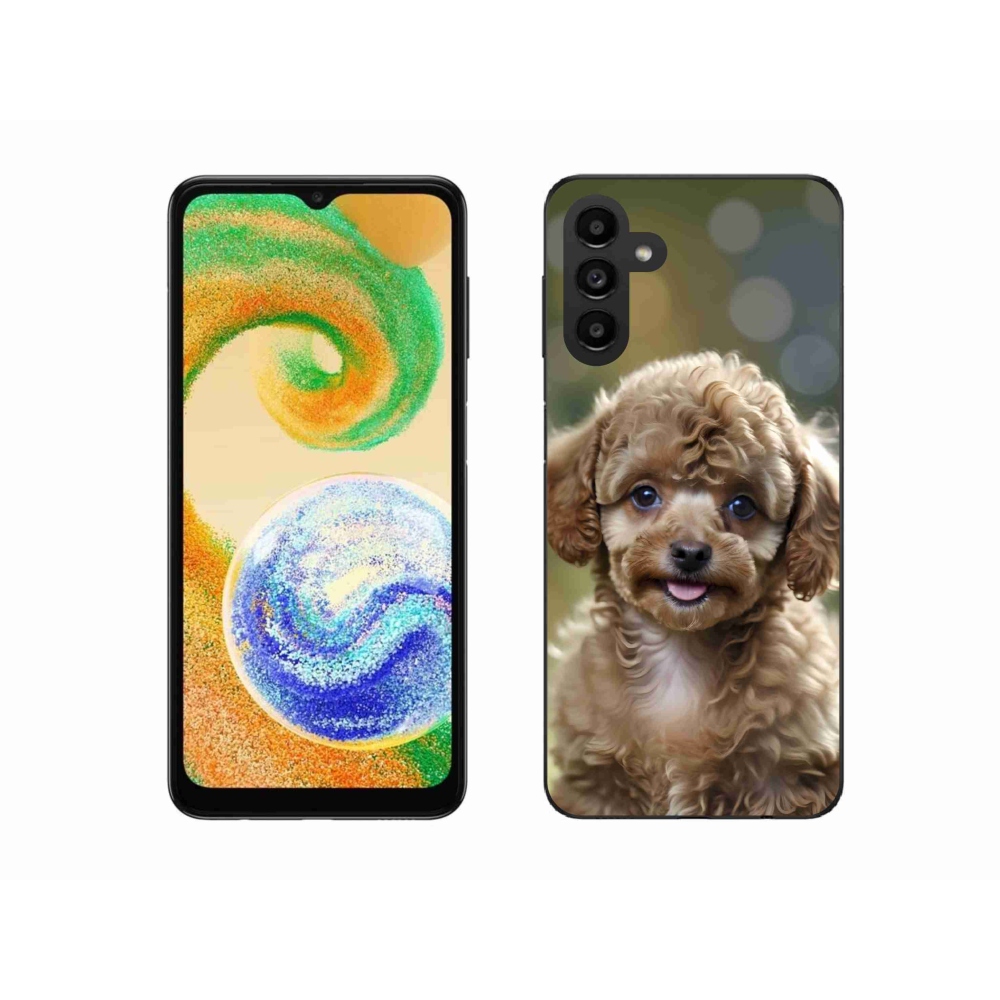 Gelový kryt mmCase na Samsung Galaxy A04s (164,7x76,7x9,1 mm) - roztomilý pudl