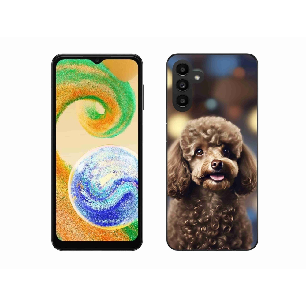 Gelový kryt mmCase na Samsung Galaxy A04s (164,7x76,7x9,1 mm) - roztomilý pudl
