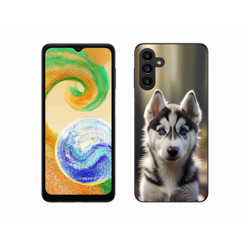 Gelový kryt mmCase na Samsung Galaxy A04s (164,7x76,7x9,1 mm) - roztomilý sibiřský husky